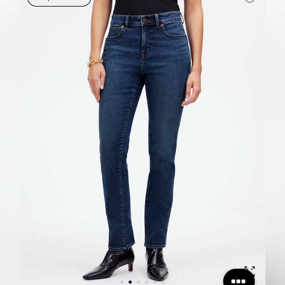 NWT Madewell Mid-Rise Stovepipe Jeans Demig Wash